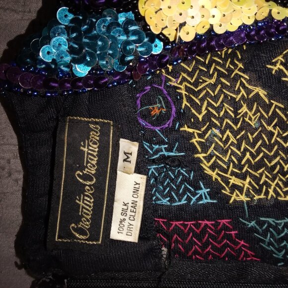 Sequins w/beadwork event dress with matching sequin shoes(creative creations) - Picture 4 of 9